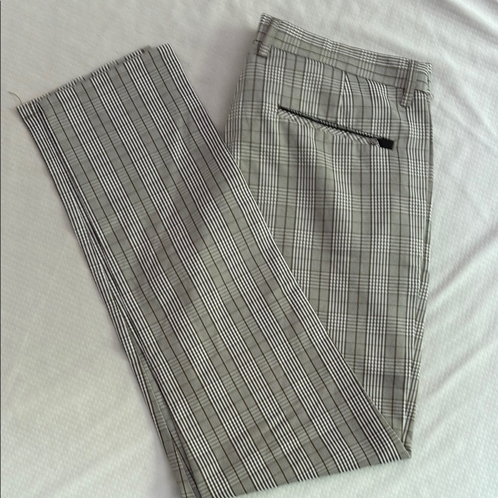 Men's Beige Striped Pants